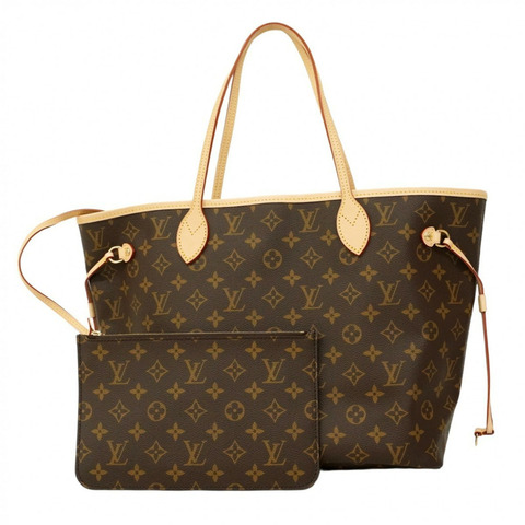 路易威登 Monogram Neverfull MM 手提包 M46975 棕色 女士