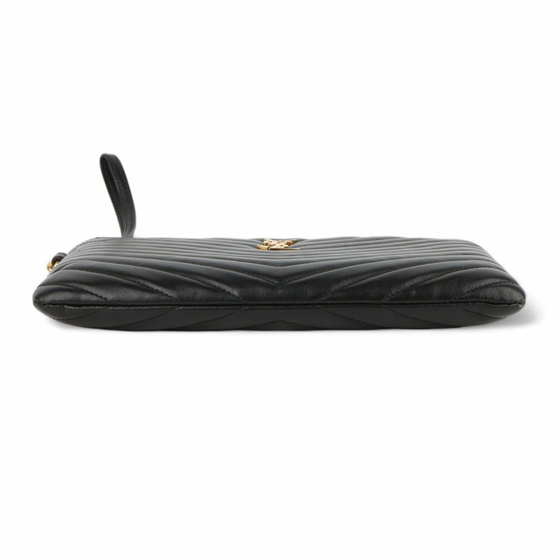 【包稅】SAINT LAURENT 小號馬特拉塞凸紋手拿包 379039-5