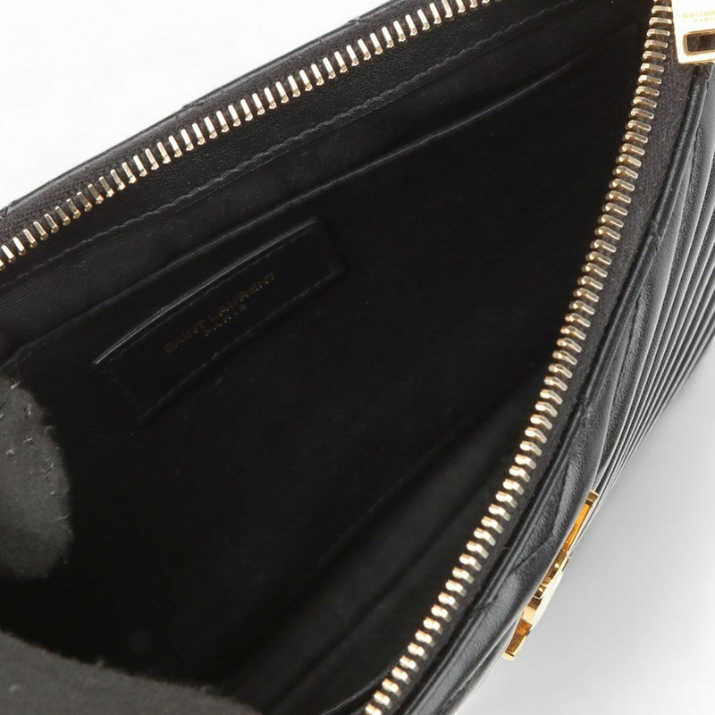 【包稅】SAINT LAURENT 小號馬特拉塞凸紋手拿包 379039-6