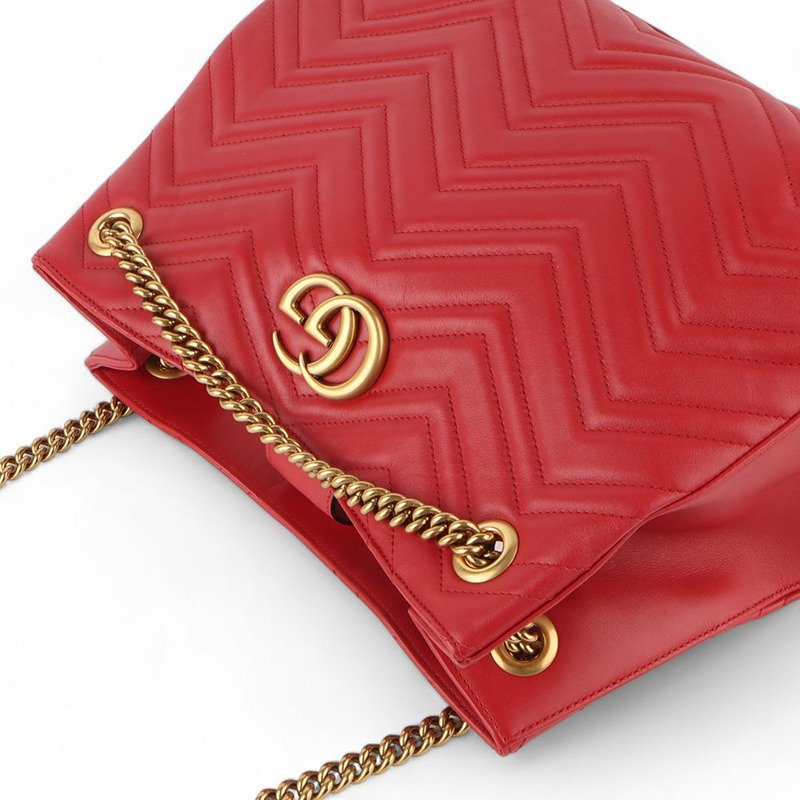 【包稅】GUCCI GG Marmont 馬特拉塞凸紋鏈條包 453569-3