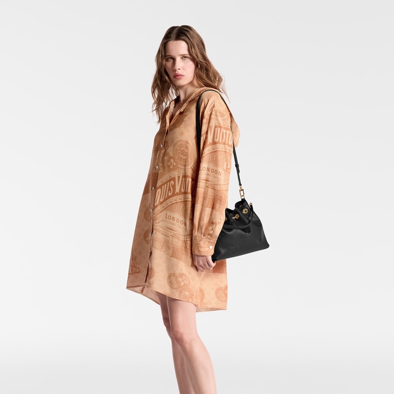 #近新 晶片款 Louis Vuitton Empreinte Monogram Giant LV Bundle黑色手提包 壓紋皮革-29