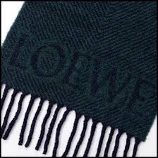 #全新附購證 羅意威 羊駝毛羊毛混紡Logo圍巾-1