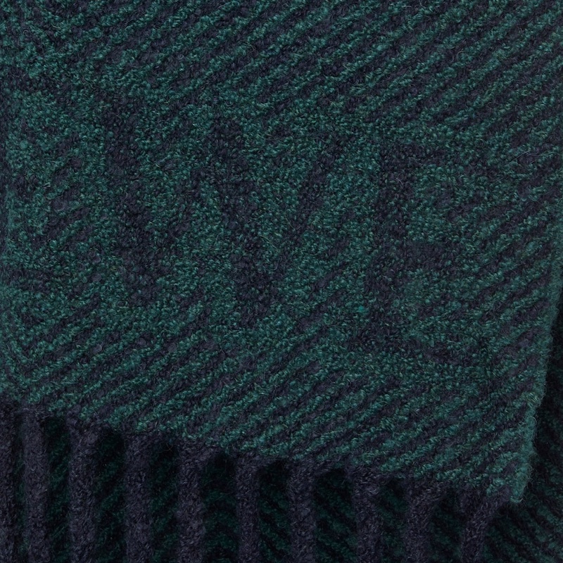 #全新附購證 羅意威 羊駝毛羊毛混紡Logo圍巾-4