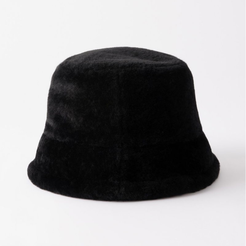 #全新 Loewe 刺繡品牌logo羊毛皮漁夫帽 羊皮皮草漁夫帽 尺碼57、59-2