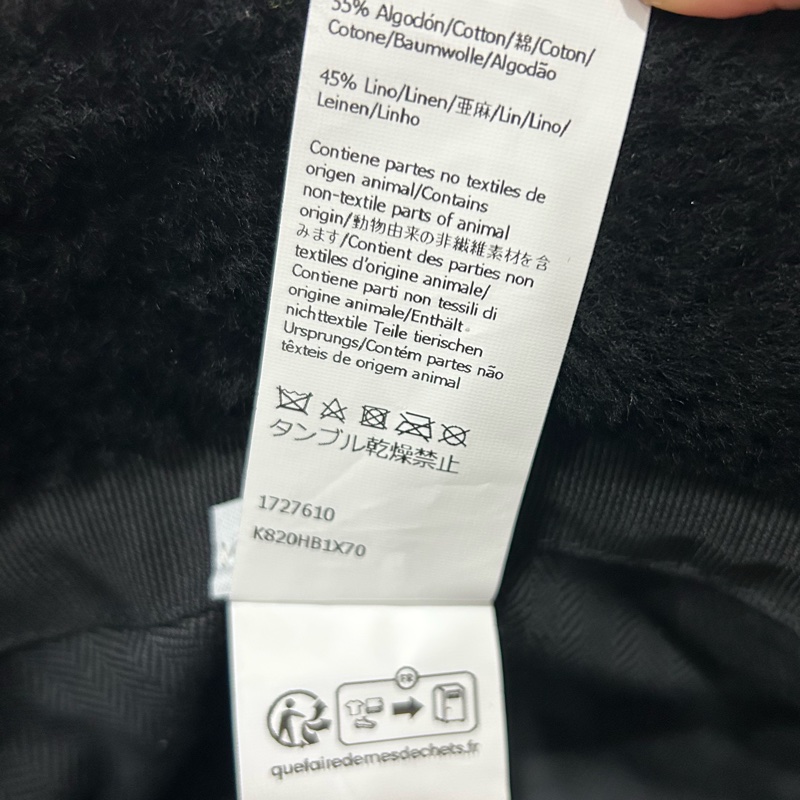 #全新 Loewe 刺繡品牌logo羊毛皮漁夫帽 羊皮皮草漁夫帽 尺碼57、59-16