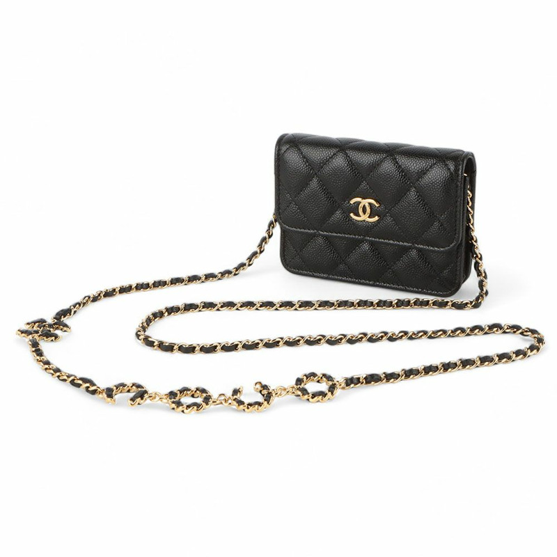 【包稅】CHANEL Caviar CC Logo Coco Chain 迷你斜背包（百貨公司保證）-1