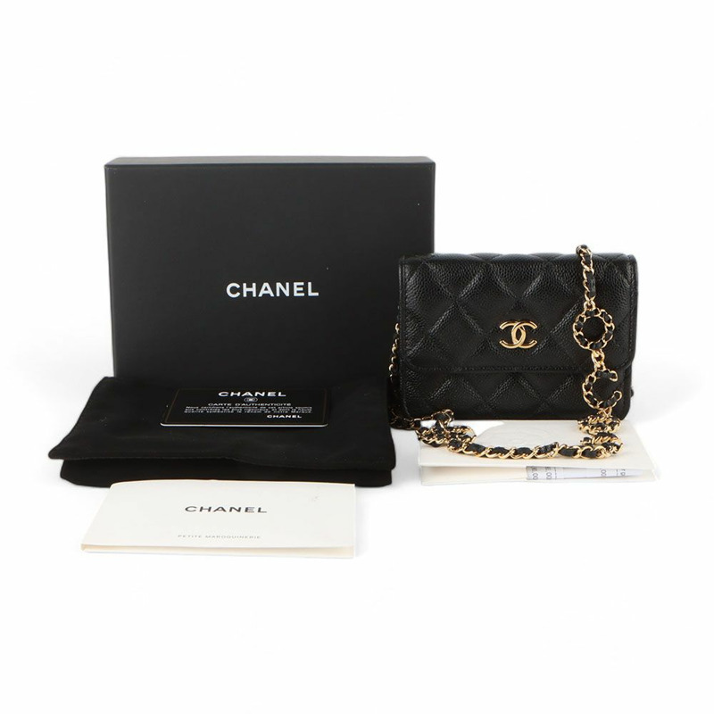 【包稅】CHANEL Caviar CC Logo Coco Chain 迷你斜背包（百貨公司保證）-7