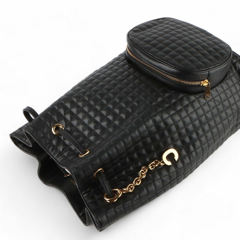 【包稅】CELINE Celine 188243 C Charm 絎縫水桶包 中型背包/-3