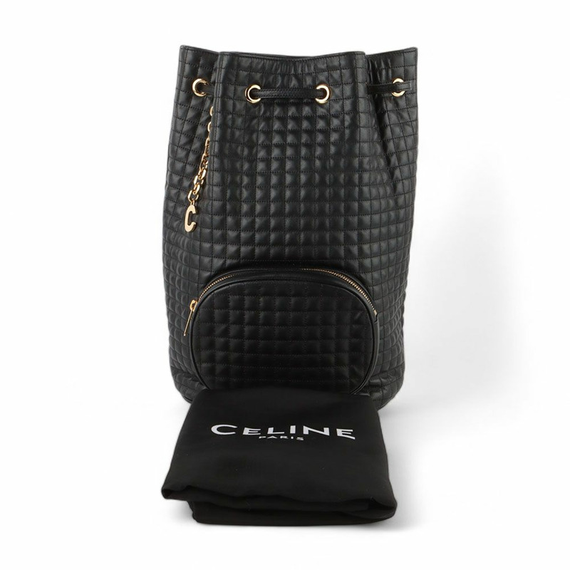 【包稅】CELINE Celine 188243 C Charm 絎縫水桶包 中型背包/-7