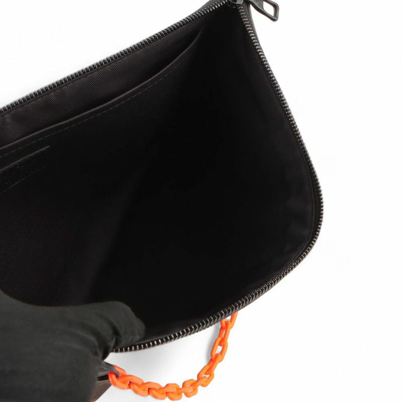【包稅】LOUIS VUITTON M44484 Virgil Abloh Monogram 鏈條手拿包 /32636--5