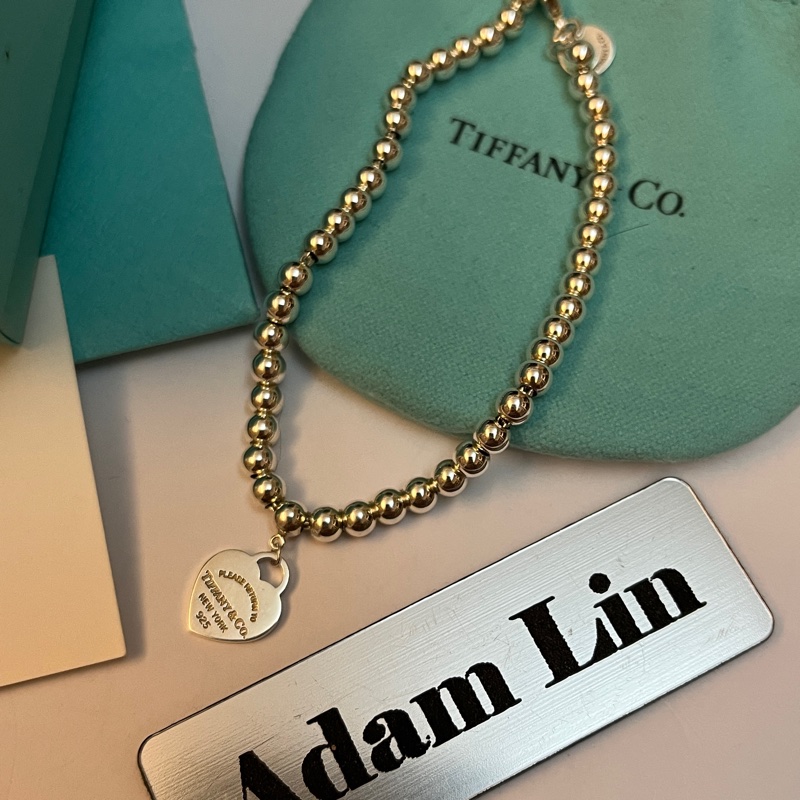 Tiffany & co Return to Tiffany 愛心圓珠手鍊-3