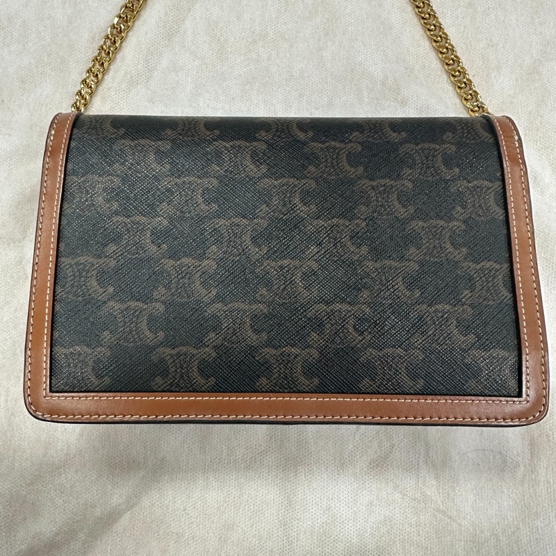 CELINE 經典凱旋門老花鏈帶包 WOC-2