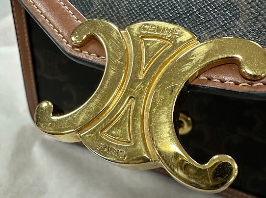 CELINE 經典凱旋門老花鏈帶包 WOC-8