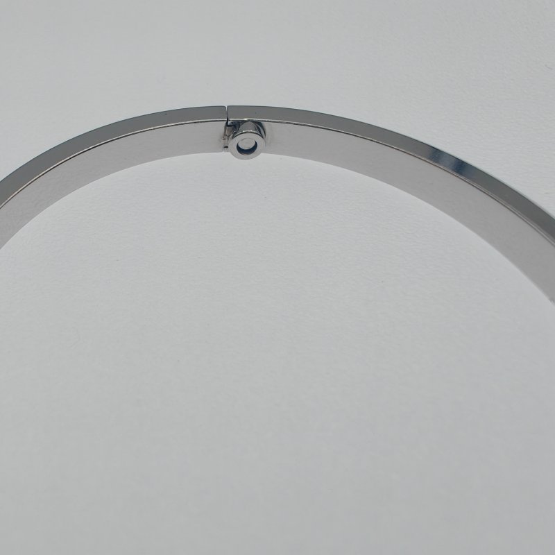 Cartier 卡地亞 love 18K白金 窄版滿天星鑽石手環 Size 17 Bracelet-7