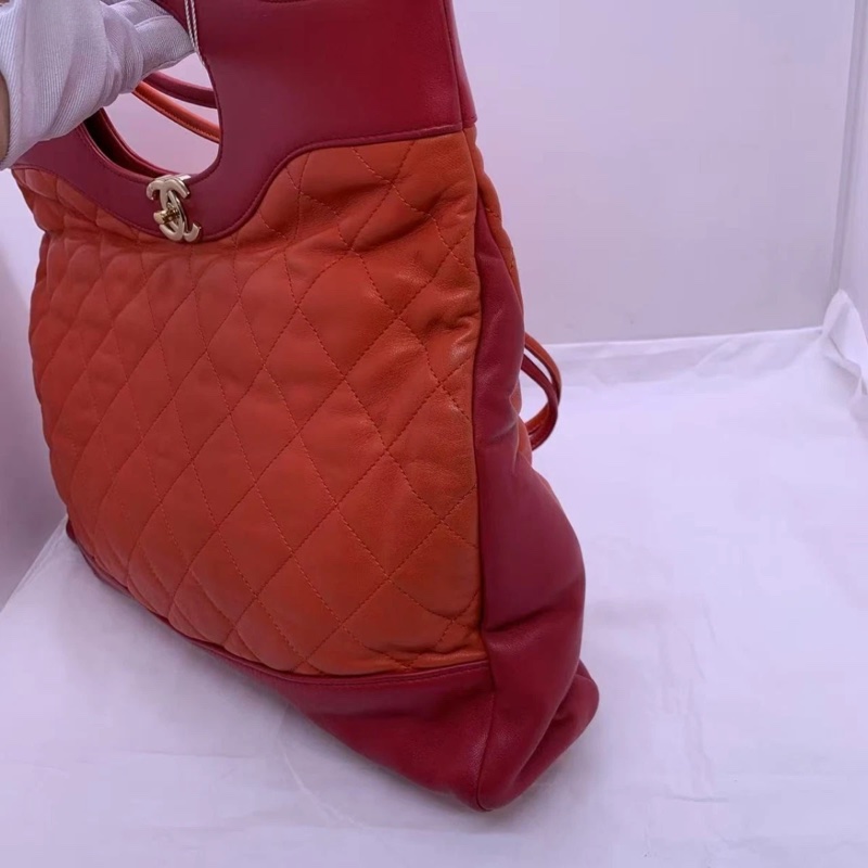 98新chanel香奈兒31bag 大號，38釐米，手提單肩都可以 對折還可以當手包-2