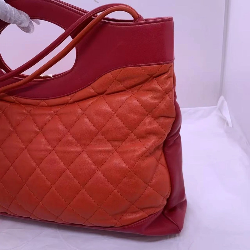 98新chanel香奈兒31bag 大號，38釐米，手提單肩都可以 對折還可以當手包-3