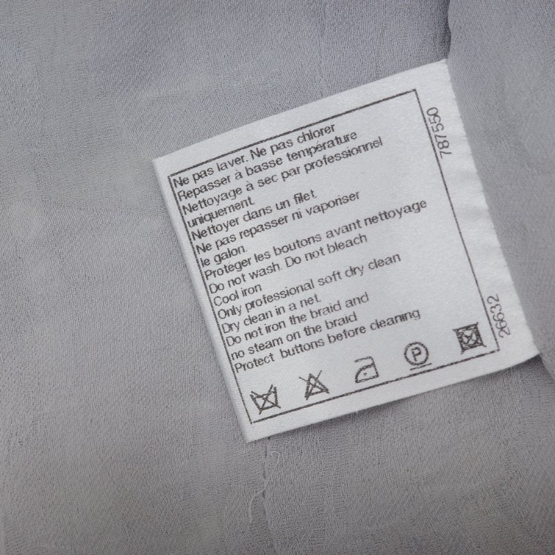 Chanel 香奈兒 粗花呢織物 34碼 淺綠色 西裝外套-9