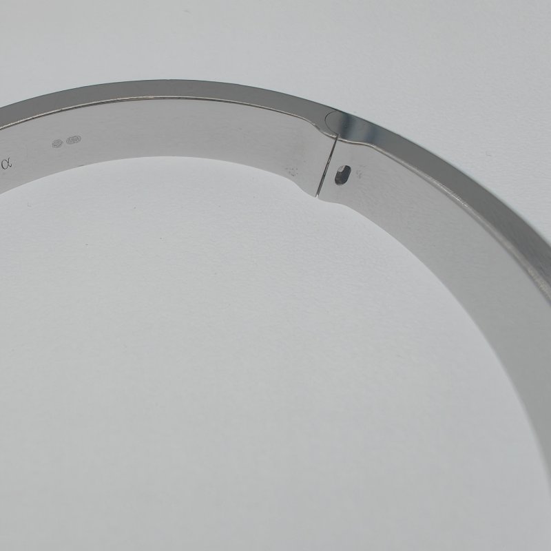 Cartier 卡地亞 love 18K白金 寬版滿天星鑽石手環 Size 17 Bracelet-7