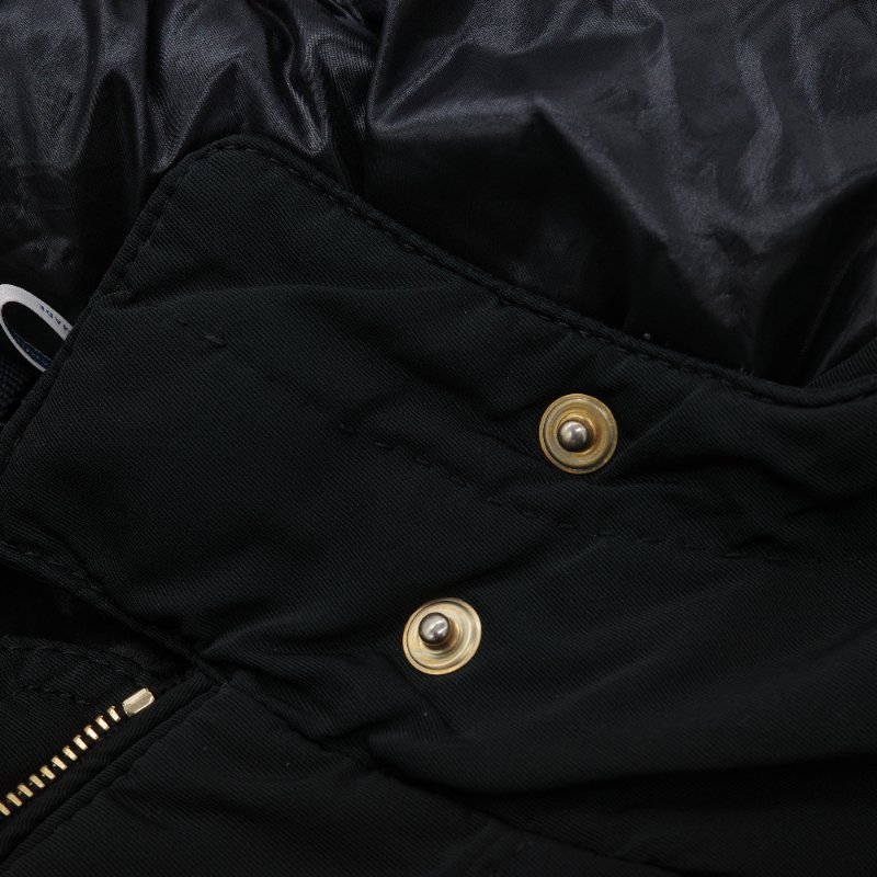 Moncler盟可睞 收腰外套 金色拉鍊 黑色 尼龍 金色拉鍊 羽絨服-13