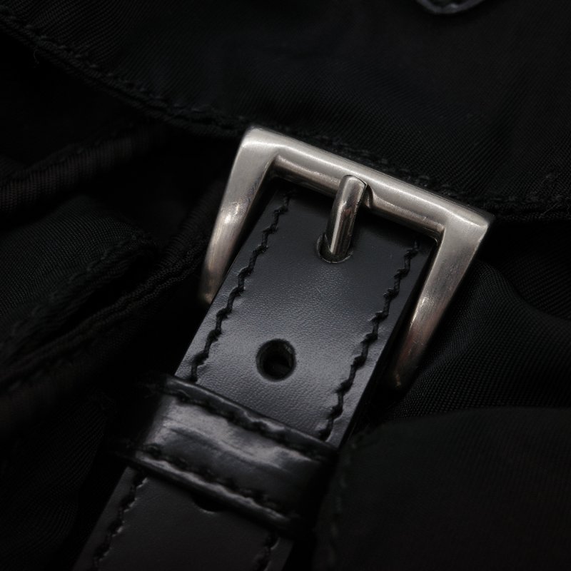 Prada 普拉達 Re-Nylon 黑色 尼龍 雙肩包 後背包-7