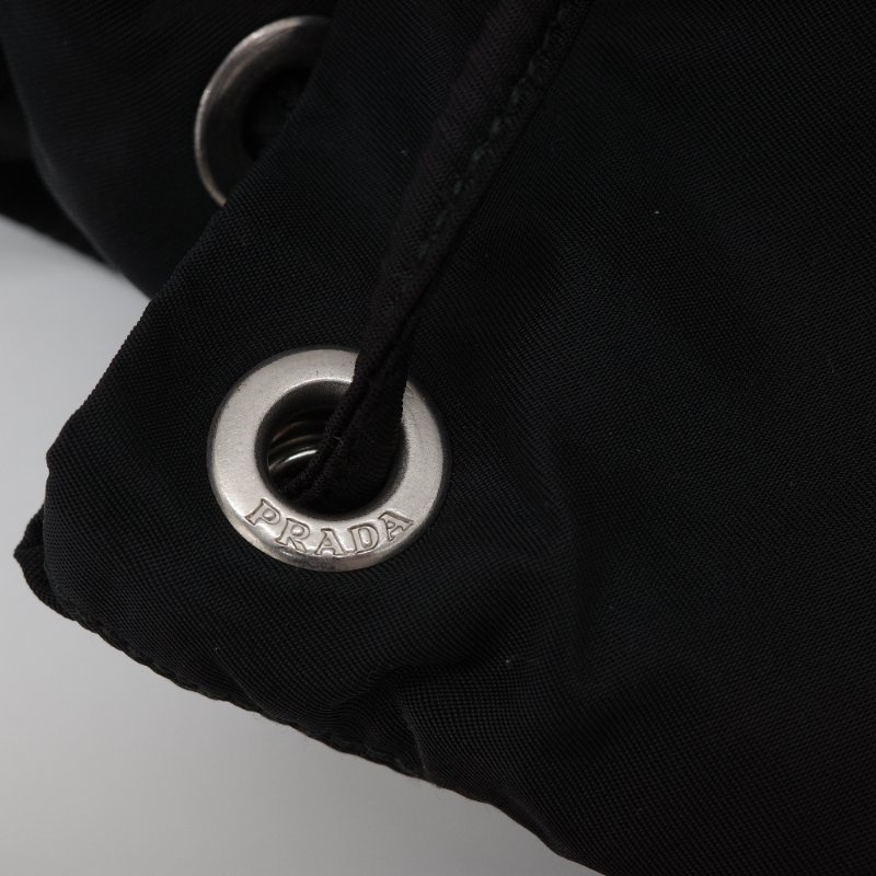 Prada 普拉達 Re-Nylon 黑色 尼龍 雙肩包 後背包-10