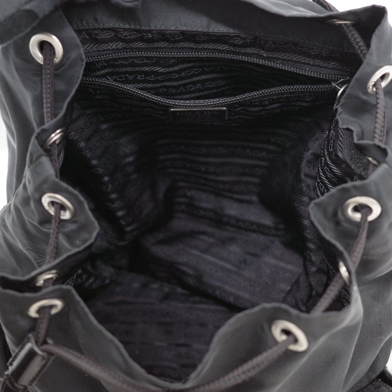 Prada 普拉達 Re-Nylon 黑色 尼龍 雙肩包 後背包-14