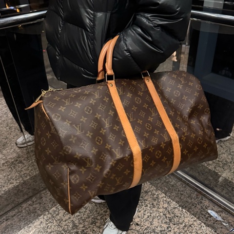 Louis Vuitton 路易威登 Speedy 45 經典花紋 旅行包 手提包 水桶包