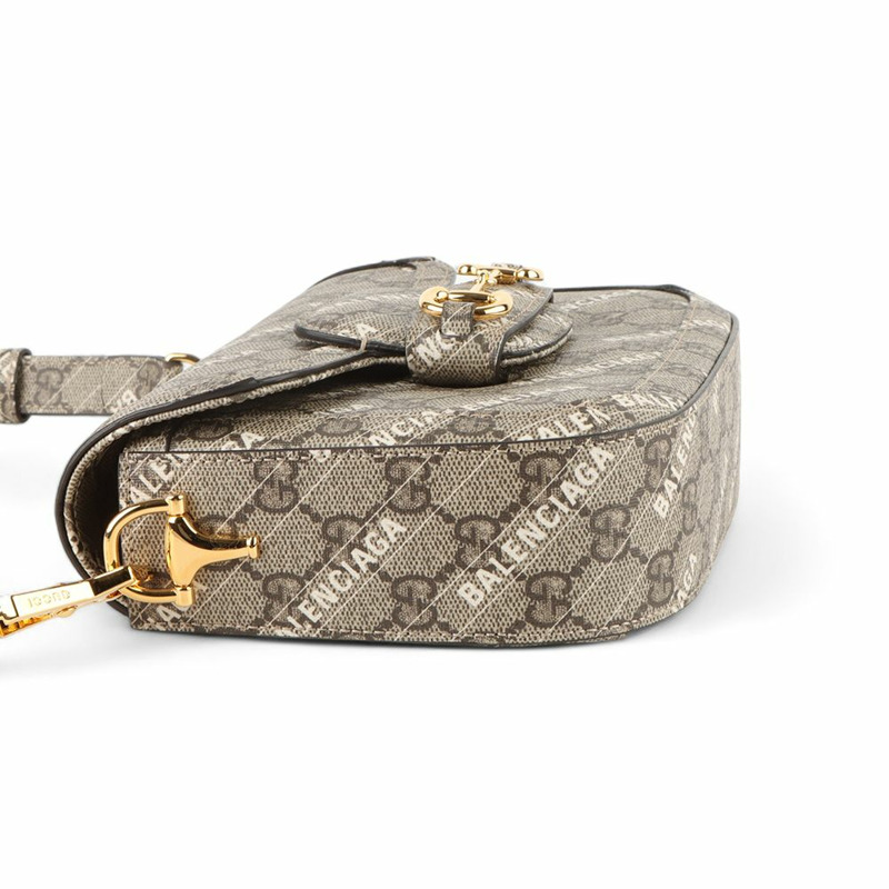 【包稅】GUCCI Balenciaga Hacker Project Horsebit 1955 迷你斜背包 658574-4