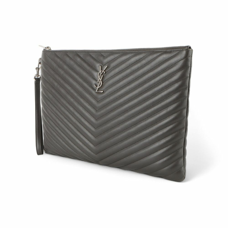 【包稅】SAINT LAURENT Monogram Matelassé 文件袋手拿包(大號)-1