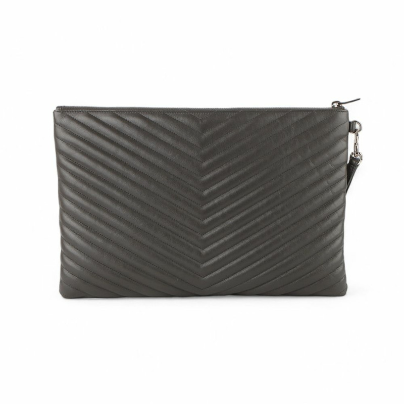 【包稅】SAINT LAURENT Monogram Matelassé 文件袋手拿包(大號)-2