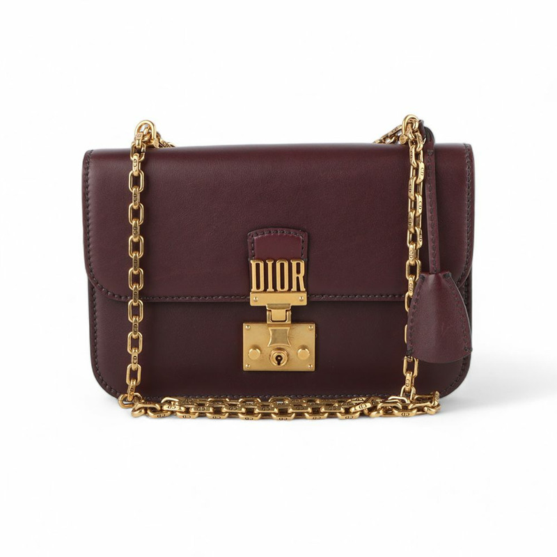 【包稅】DIOR Addict 小牛皮鏈翻蓋單肩包-0