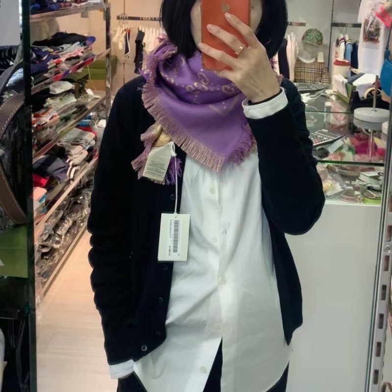 Gucci purple scarf ( Double face 雙面 )-2