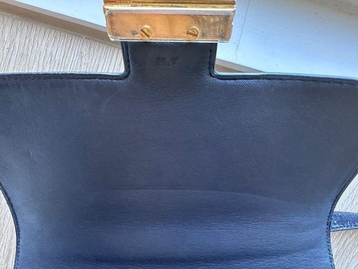 ❤️送Twilly❤️愛🐎人心中Hermes包款裏的太祖母—深藍金扣box 超值Hermès Constance (vintage)❤️-2