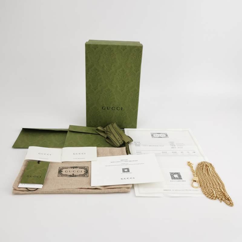 Gucci Diana系列牛皮花卉印花竹節扣金屬雙Glogo斜挎包-9