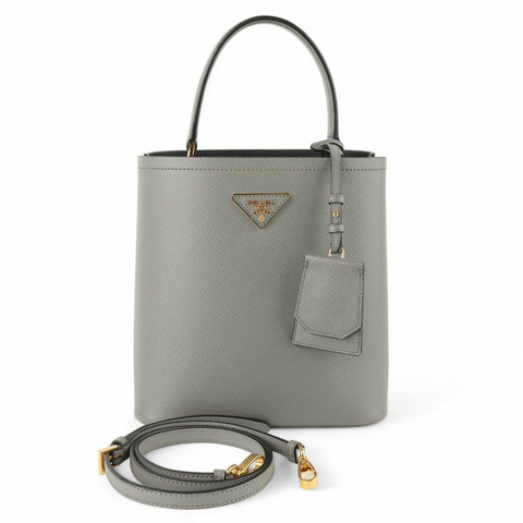 PRADA Saffiano Panier 水桶包（中）（百貨公司保證）