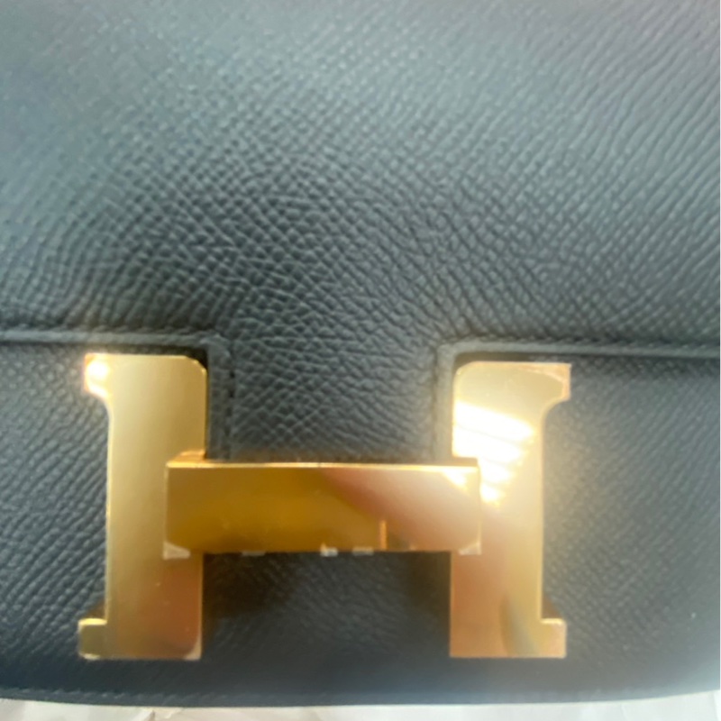 愛馬仕康康mini 黑色玫瑰金扣-1