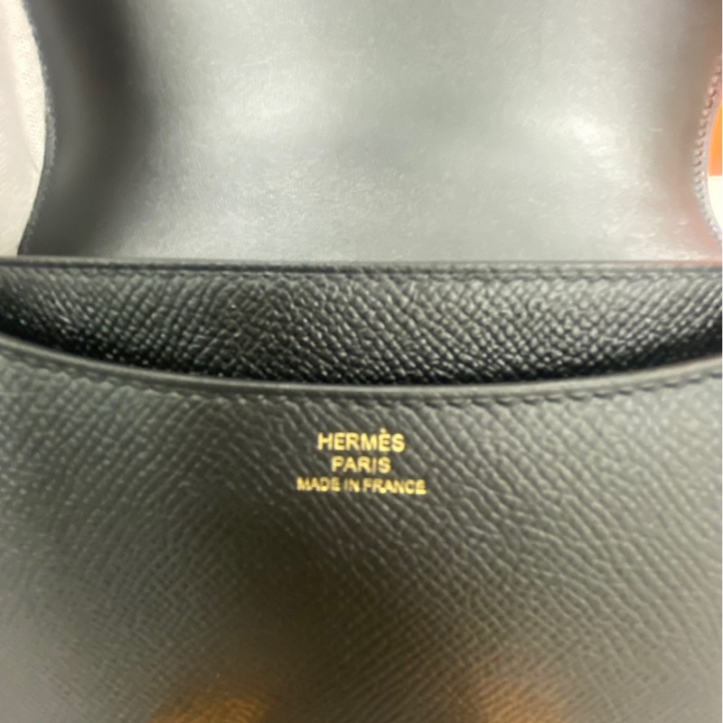 愛馬仕康康mini 黑色玫瑰金扣-2