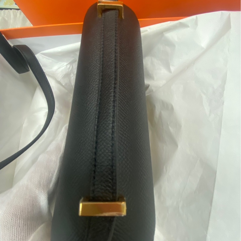愛馬仕康康mini 黑色玫瑰金扣-4