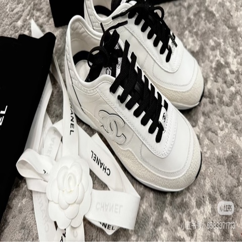 CHANEL 25P黑白熊貓德訓鞋39.5