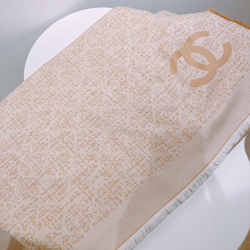 TW4634 CHANEL 香奈兒簡單CC字雙色圍巾160 X 140CM BIG ONE CC LOGO SCARF WOOL-1