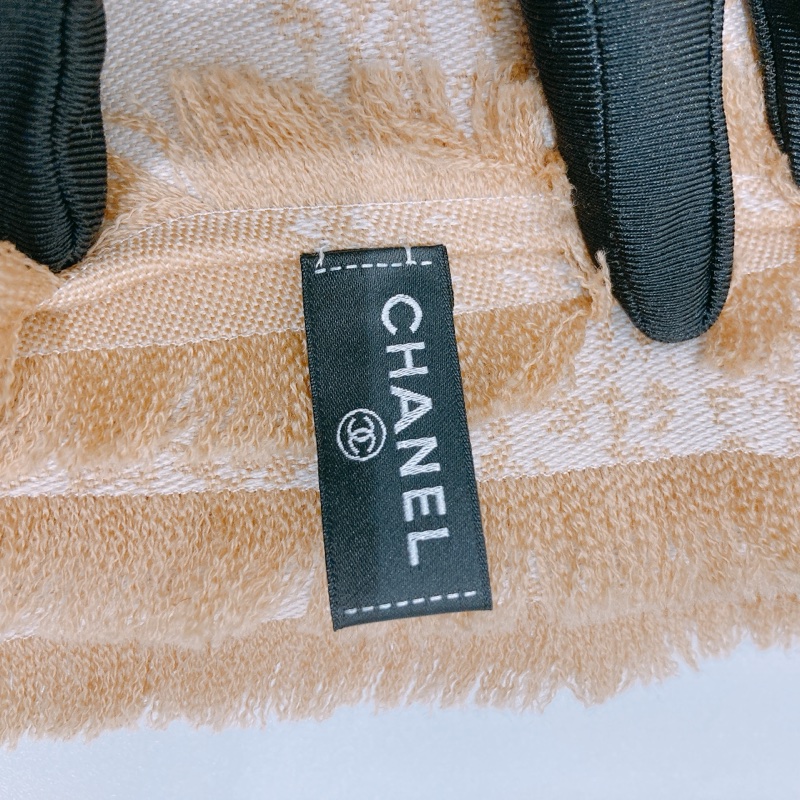 TW4634 CHANEL 香奈兒簡單CC字雙色圍巾160 X 140CM BIG ONE CC LOGO SCARF WOOL-8