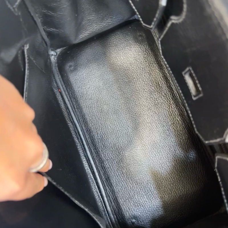 愛馬仕birkin30黑金-4