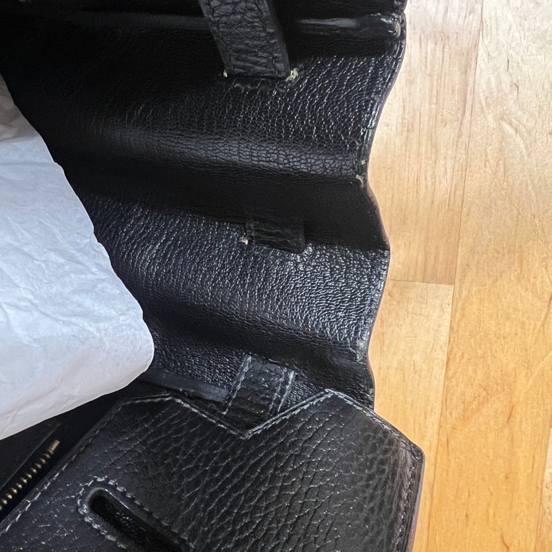 愛馬仕birkin30黑金-5