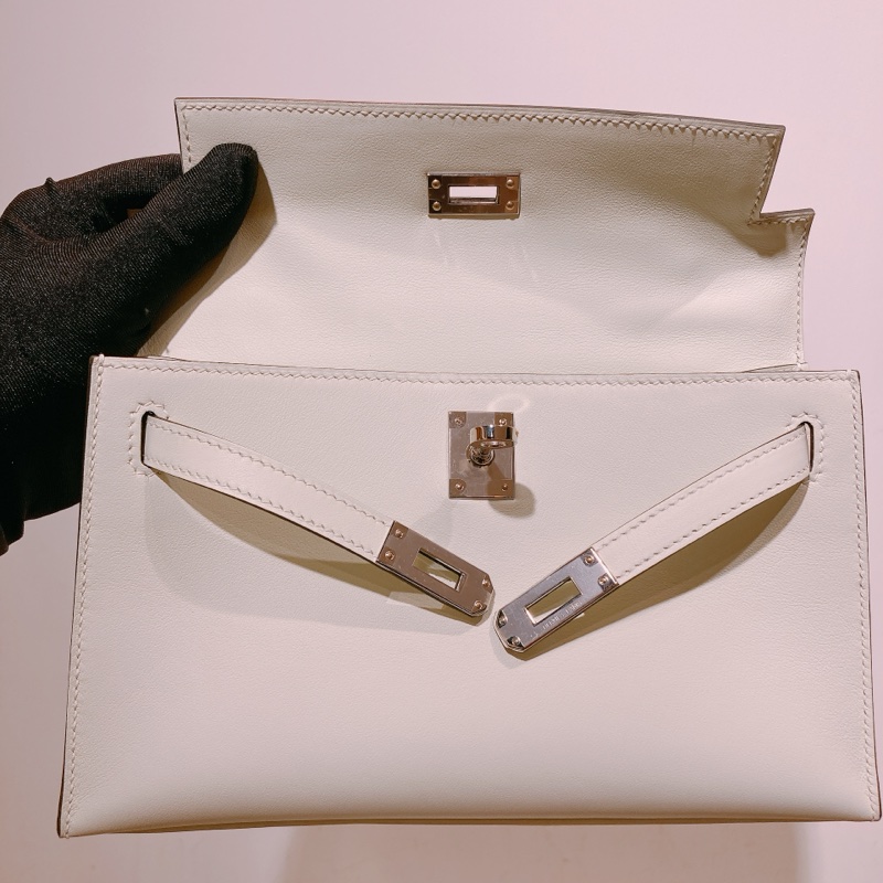 TW4635 HERMES 愛馬仕迷你凱莉一代翻蓋式手拿包包POCHETTE KELLY MINI VEAU SWIFT-17