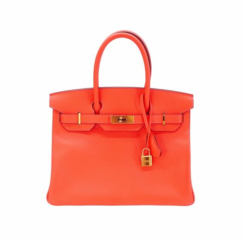 Hermes 展示品 Birkin 30 Epsom牛皮金扣手提包(T5玫瑰粉)