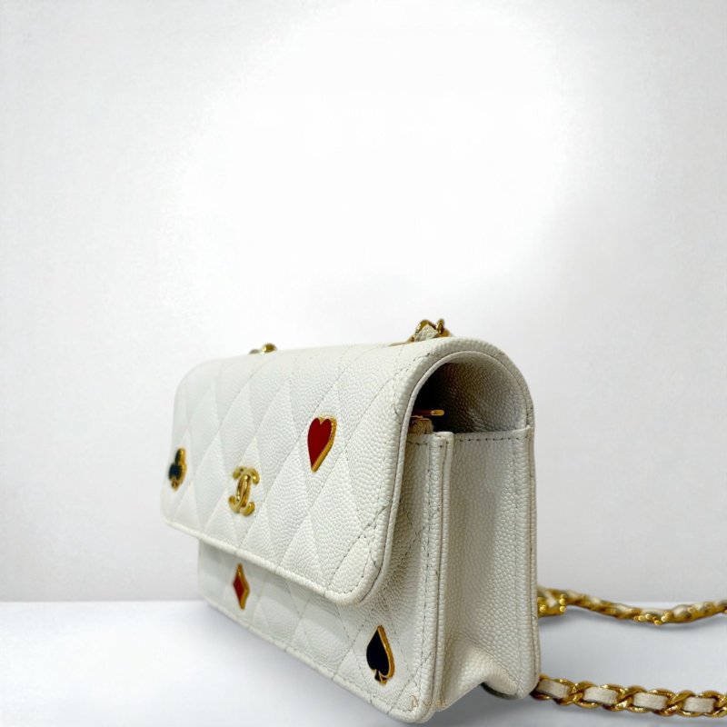 CHANEL包包 Casino白荔枝撲克系列鍊條包-1