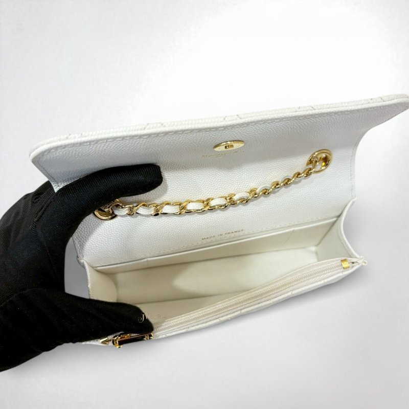 CHANEL包包 Casino白荔枝撲克系列鍊條包-5