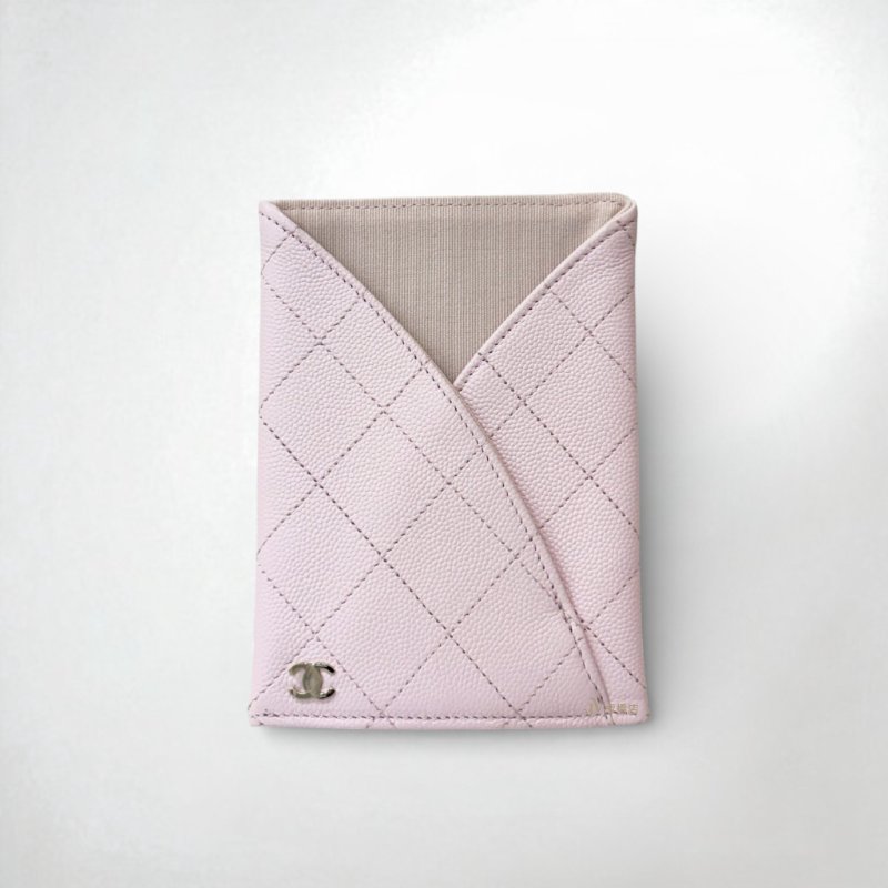 CHANEL包包 淡粉色荔枝皮金釦鏈帶翻蓋練包AP2595-6