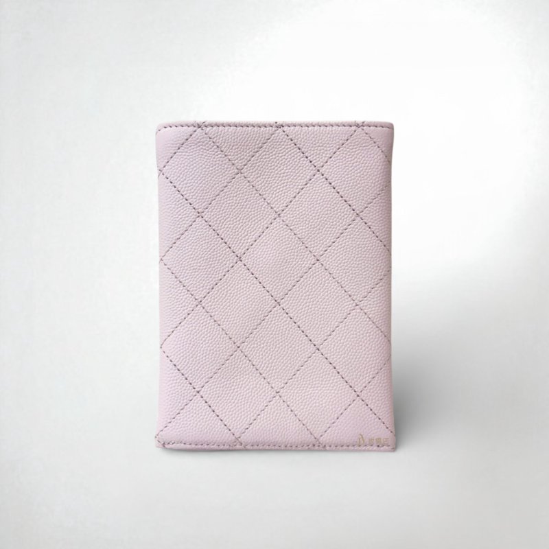 CHANEL包包 淡粉色荔枝皮金釦鏈帶翻蓋練包AP2595-7