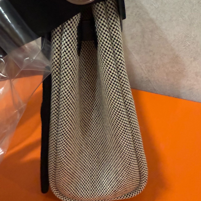 愛馬仕 Hermès mini herbag 20 熊貓黑銀 斜背包-15